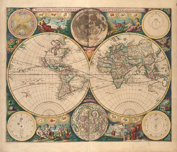 Why are vintage world maps so popular?